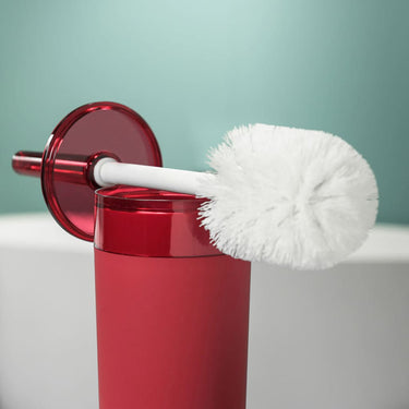 Sealskin bloom - toiletborstel met houder - vrijstaand - rood