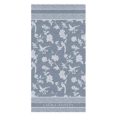 Laura ashley hamamdoek elveden midnight 90x180 cm blauw wit