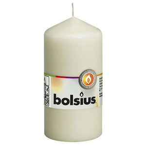 Bolsius Bolsius Stompkaarsen 10 st 120x58 mm ivoor