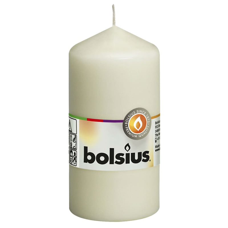 Load image into Gallery viewer, Bolsius Bolsius Stompkaarsen 10 st 120x58 mm ivoor
