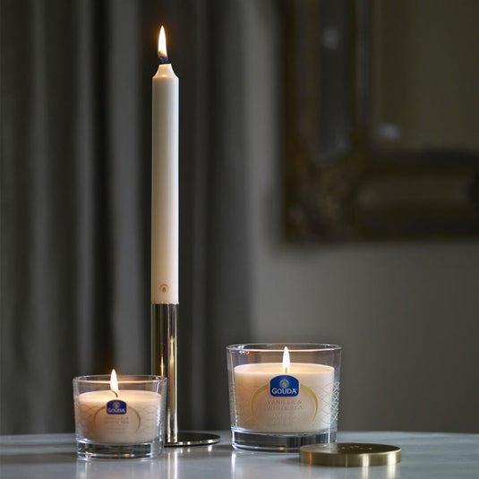 Gouda kroonkaars wit 240 24 doos a 8 stuks