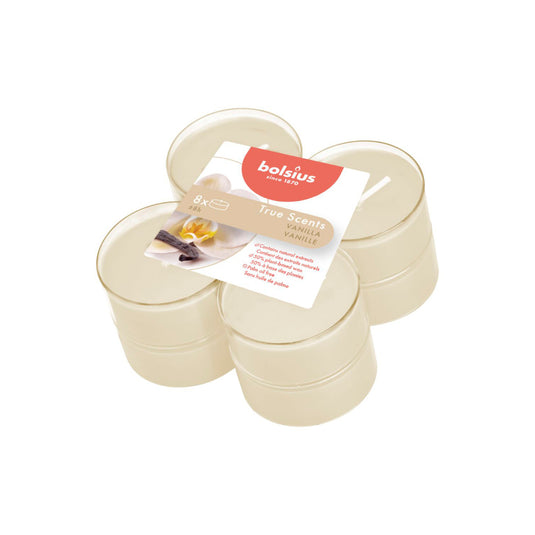 Bolsius maxilicht geur 8 stuks true scents vanille