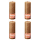 Bolsius Bolsius Stompkaarsen Shine 4 st rustiek 190x68 mm spice brown