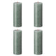 Bolsius Bolsius Stompkaarsen Shimmer 4 st rustiek 190x68 mm oxideblauw