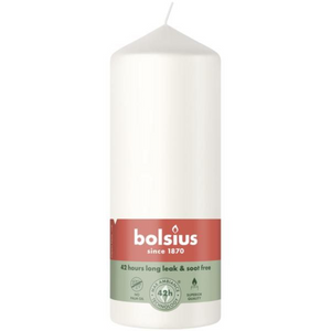 Bolsius stompkaars 120 58 - wit
