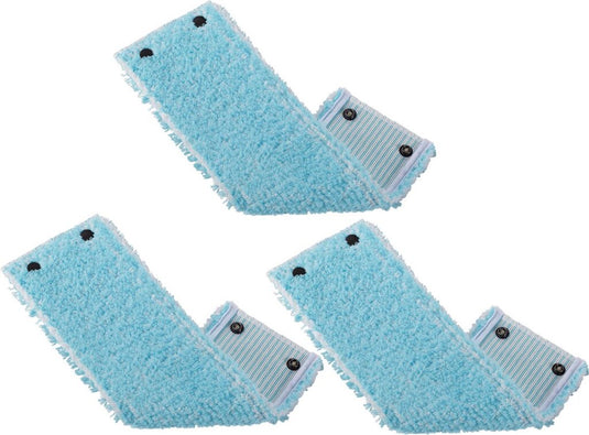 Leifheit clean twist m combi clean m vloerwisser vervangingsdoek met drukknoppen super soft 33 cm set van 3