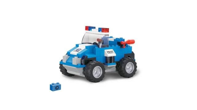 Sluban Politie Jeep M38 - Set Di Costruzioni Con 106 Pezzi Per Bambini, Gioco Di Polizia