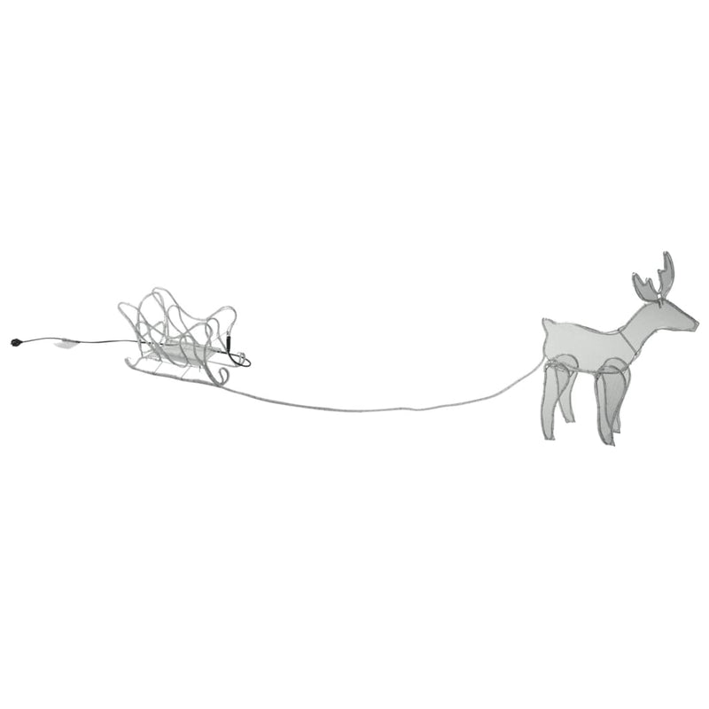 Load image into Gallery viewer, Ambiance Ambiance Kerstlichtslinger rendier en slee 14 m
