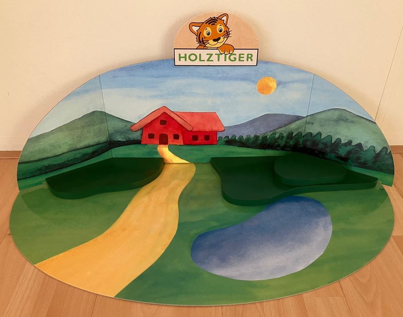 Afbeelding laden in galerijviewer, Lege display berglandschap voorholztiger
