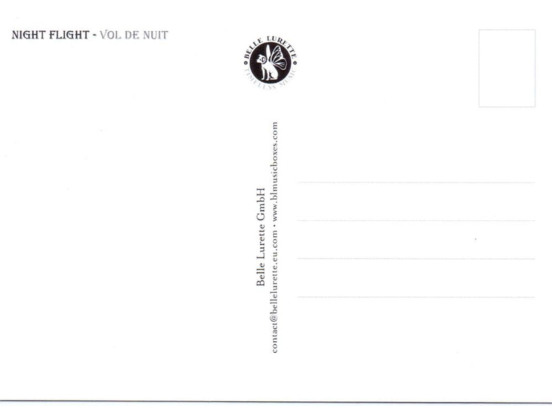 Afbeelding laden in galerijviewer, Prentbriefkaart cd01: night flight. 6 st

