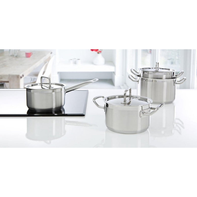 Load image into Gallery viewer, Bk precision pannenset 4-delig rvs glas zilver
