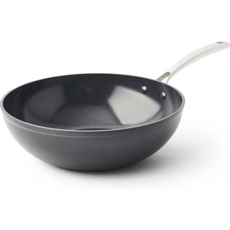 Load image into Gallery viewer, Bk superior ceramic wokpan 30 cm zwart
