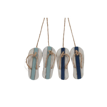 Countryfield hanger sandalen naturel wit 10x8cm