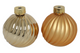 Countryfield kerstbal ro stripe a2 goud ø10cm