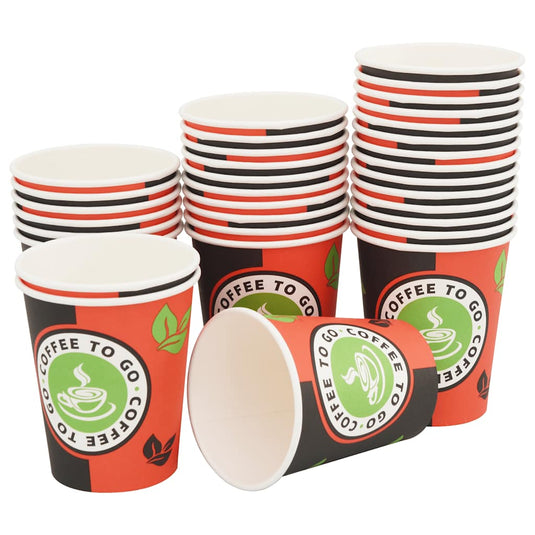 Vidaxl wegwerp koffiebekers papier 240 ml (8 oz) 1000 st
