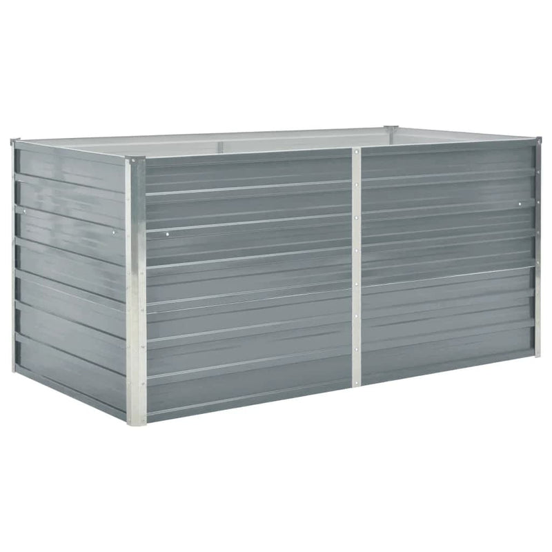 Load image into Gallery viewer, Vidaxl plantenbak verhoogd 160x80x77 cm gegalvaniseerd staal grijs
