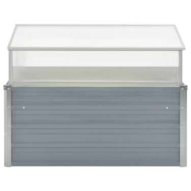 Vidaxl tuinkas 100x100x85 cm gegalvaniseerd staal grijs