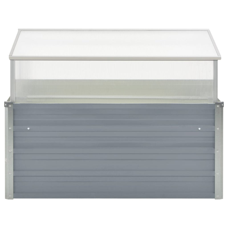 Load image into Gallery viewer, Vidaxl tuinkas 100x100x85 cm gegalvaniseerd staal grijs
