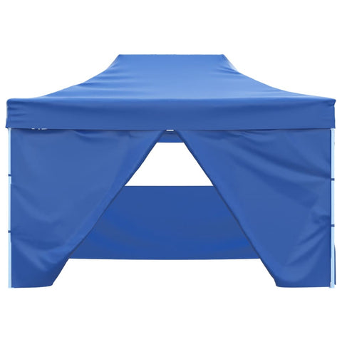 VidaXL Vouwtent pop-up met 4 zijwanden 3x4,5 m blauw