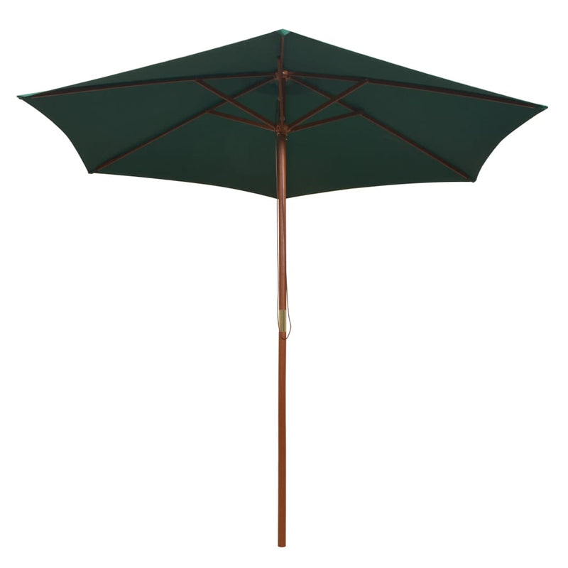 Load image into Gallery viewer, Vidaxl parasol 270x270 cm houten paal groen
