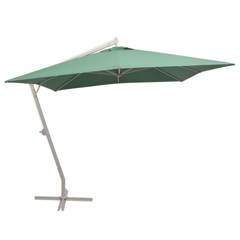 Load image into Gallery viewer, Vidaxl zweefparasol met aluminium paal 300x300 cm groen
