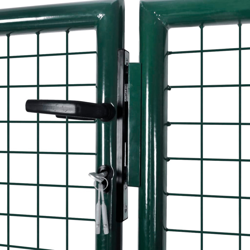 Load image into Gallery viewer, VidaXL Poort 306x175 cm staal groen
