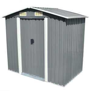 VidaXL Tuinberging 204x132x186 cm metaal grijs