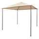 Vidaxl prieel 3x3 m staal beige
