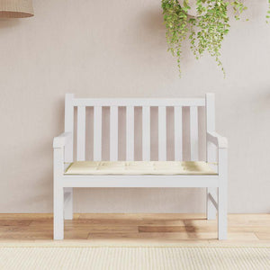 Vidaxl tuinbankkussen 100x50x4 cm oxford stof crèmekleurig