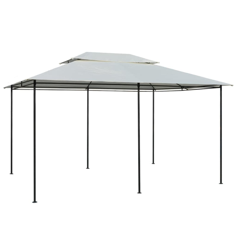 Load image into Gallery viewer, Vidaxl tuinpaviljoen met gordijnen 4x3 m wit
