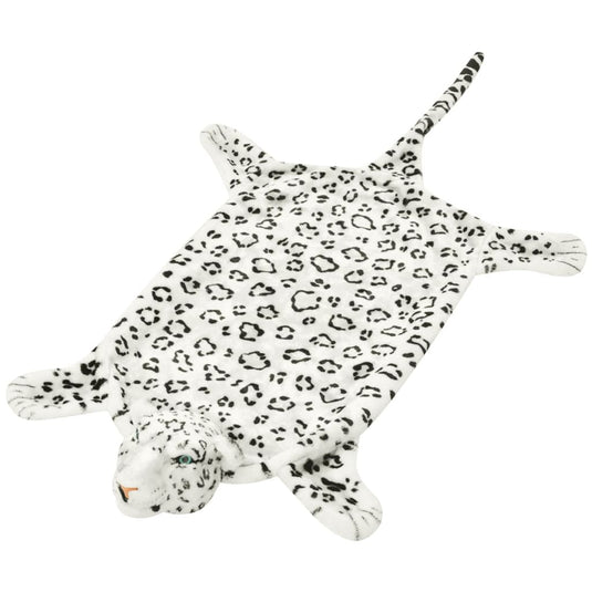 Vidaxl luipaardvloerkleed pluche 139 cm wit