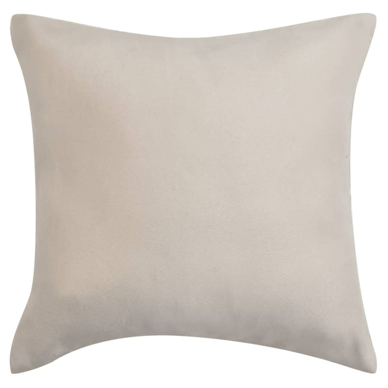 Load image into Gallery viewer, VidaXL Kussenhoezen 4 stuks beige imitatie suède 40x40 cm polyester
