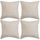 VidaXL Kussenhoezen 4 stuks beige imitatie suède 50x50 cm polyester