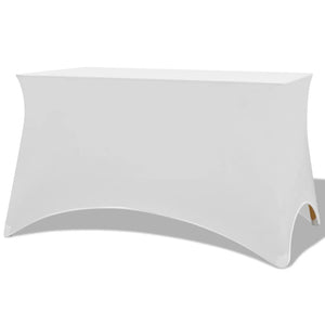 Vidaxl tafelhoes stretch wit 120x60,5x74 cm 2 st
