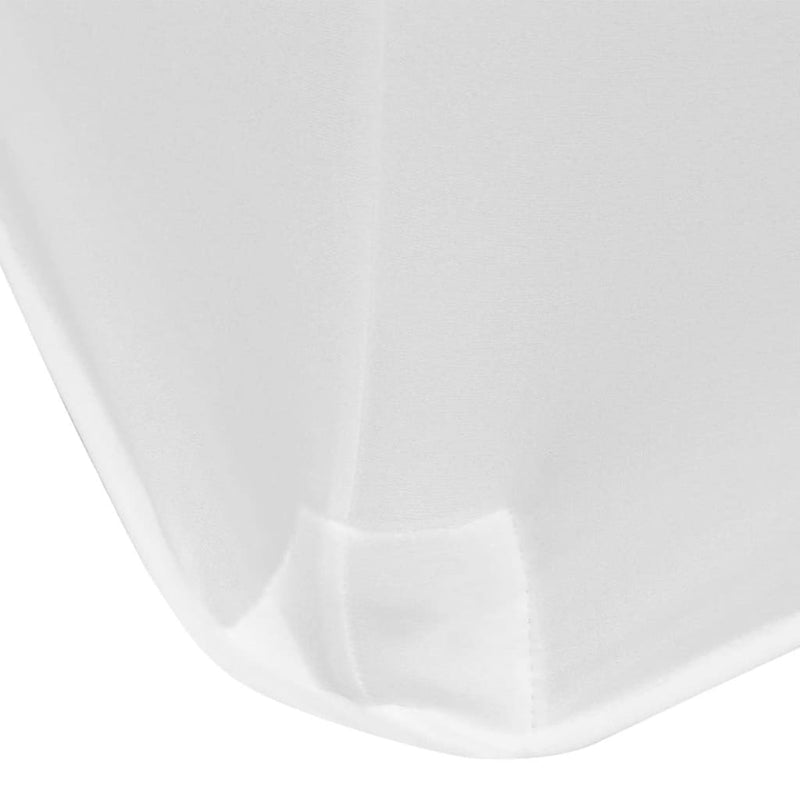 Load image into Gallery viewer, Vidaxl tafelhoes stretch wit 120x60,5x74 cm 2 st
