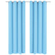 Vidaxl gordijnen met metalen ringen verduisterend 135x175 turquoise 2 st