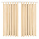 Vidaxl micro-satijnen gordijnen met lussen 140x175 cm beige 2 st