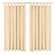 Vidaxl micro-satijnen gordijnen met lussen 140x245 cm beige 2 st