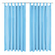Vidaxl micro-satijnen gordijnen met lussen 140x175 cm turquoise 2 st