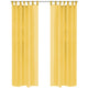 Vidaxl gordijnen voile 140x245 cm geel 2 st