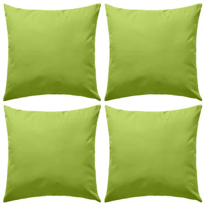 Vidaxl buitenkussens 45x45 cm appeltjesgroen 4 st