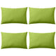 Vidaxl buitenkussens 60x40 cm appeltjesgroen 4 st