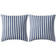 Vidaxl buitenkussens 45x45 cm gestreept marineblauw 2 st