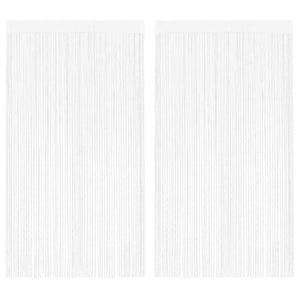 Vidaxl draadgordijnen 2 st 100x250 cm wit
