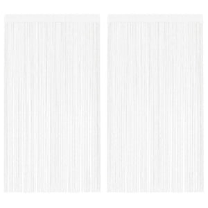 Vidaxl draadgordijnen 2 st 140x250 cm wit