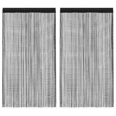 Vidaxl draadgordijnen 2 st 100x250 cm zwart