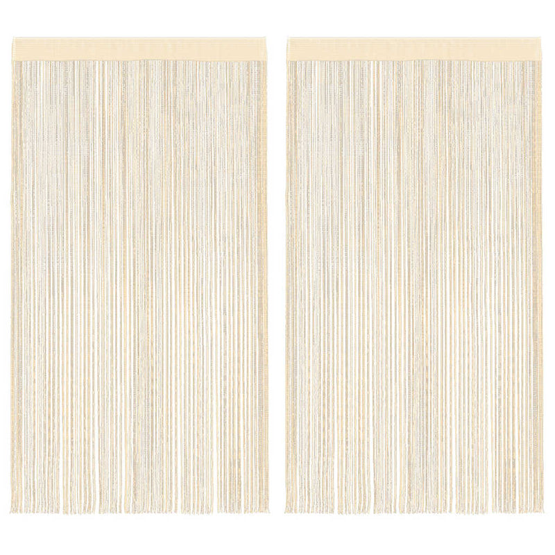 Load image into Gallery viewer, Vidaxl draadgordijnen 100x250 cm crème 2 st
