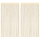 Vidaxl draadgordijnen 100x250 cm crème 2 st