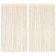 Vidaxl draadgordijnen 140x250 cm crème 2 st