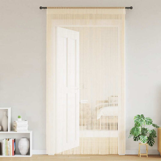 Vidaxl draadgordijnen 140x250 cm crème 2 st